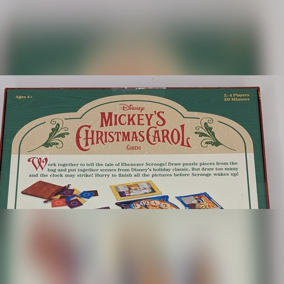 Disney Mickey's CHRISTMAS CAROL Holiday Game by Funko 2-4 players ages 4+ NEW! - Picture 5 of 6